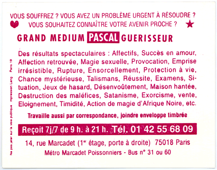 PASCAL, Paris