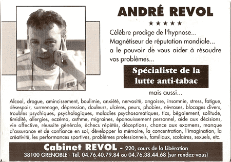 ANDRÉ REVOL, Grenoble