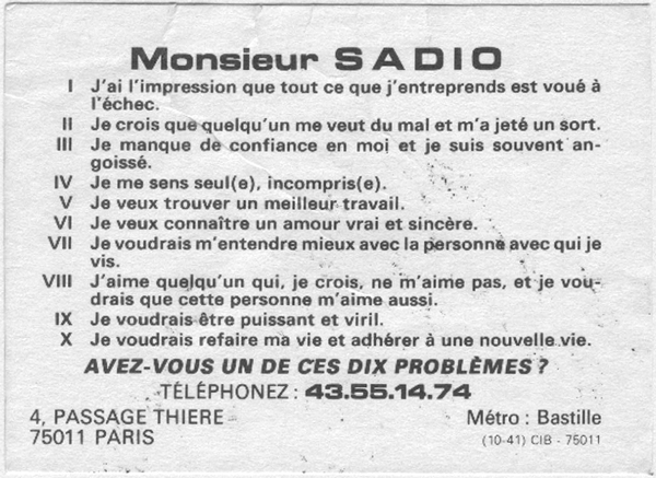 Cliquez pour voir la fiche dtaille de SADIO