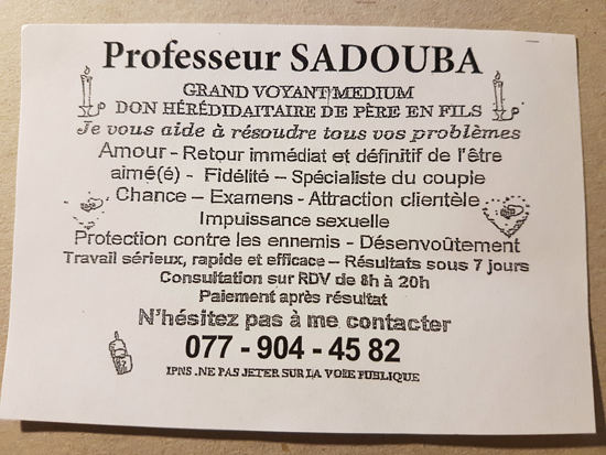 Cliquez pour voir la fiche dtaille de SADOUBA