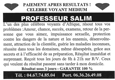 Cliquez pour voir la fiche dtaille de SALIM