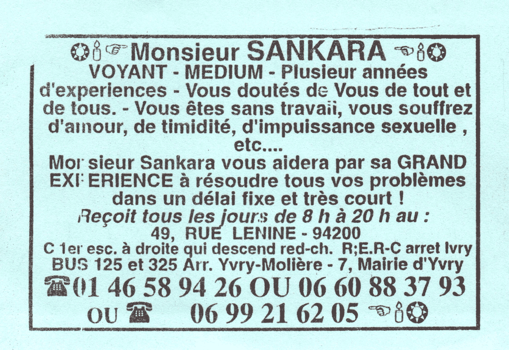 Cliquez pour voir la fiche dtaille de SANKARA