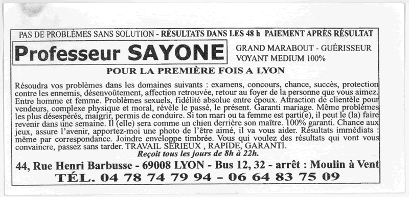 Cliquez pour voir la fiche dtaille de SAYONE