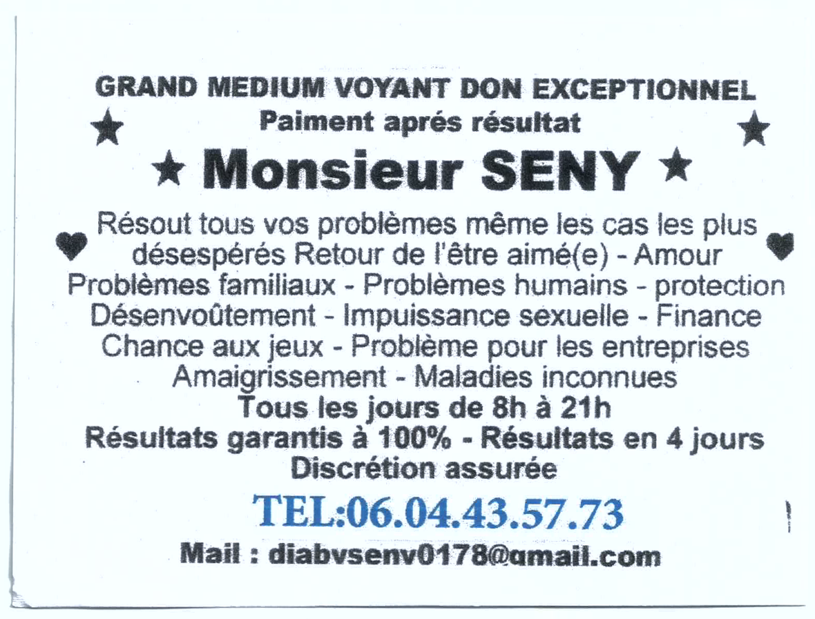 Monsieur SENY, (indéterminé)