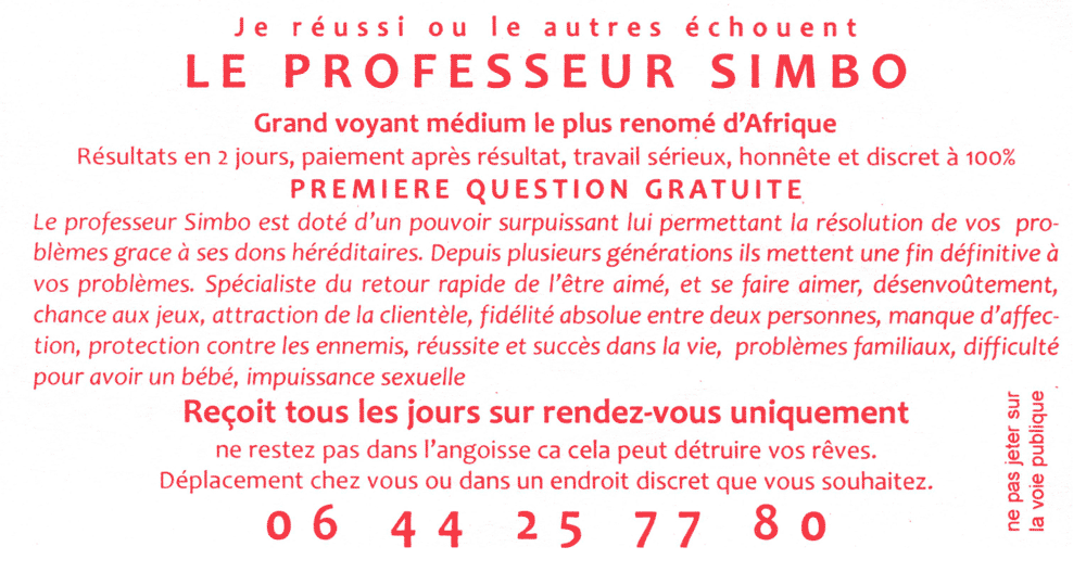 Professeur SIMBO, (indéterminé)