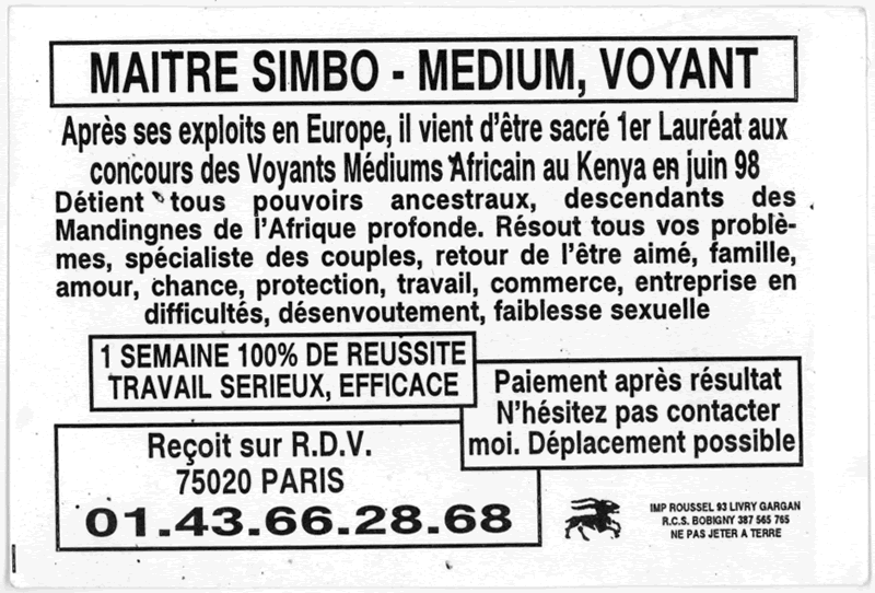 Maître SIMBO, Paris