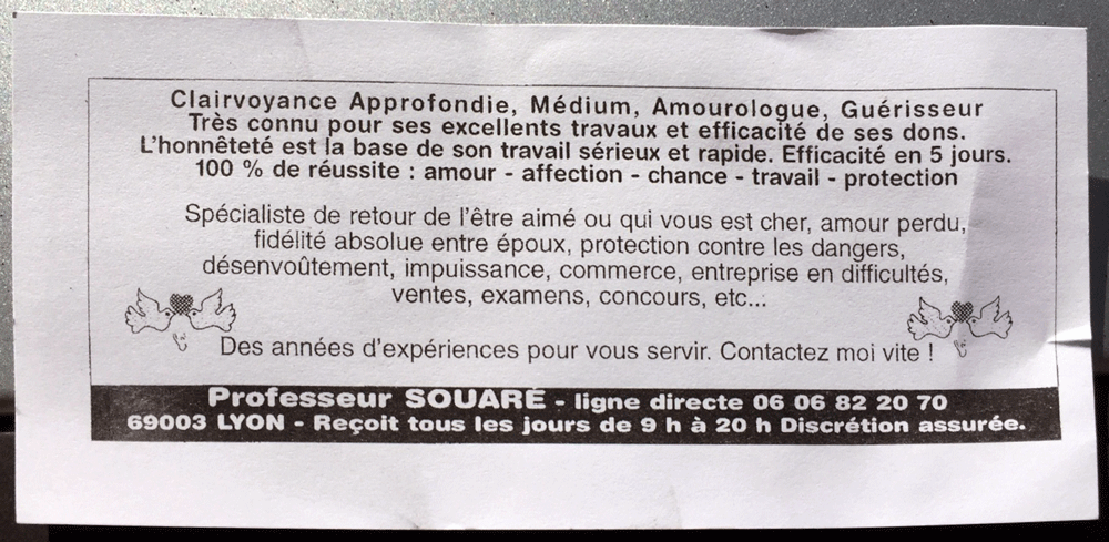 Professeur SOUARÉ, Lyon
