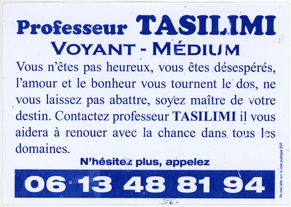 Professeur TASILIMI, (indtermin)