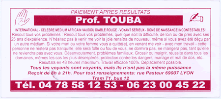 Cliquez pour voir la fiche dtaille de TOUBA