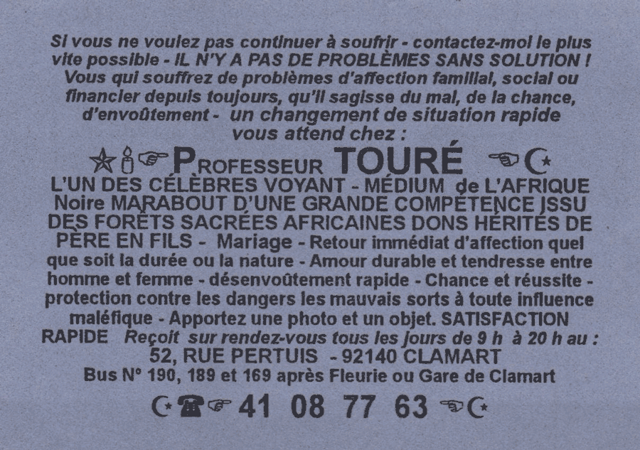 Professeur TOURÉ, Hauts de Seine