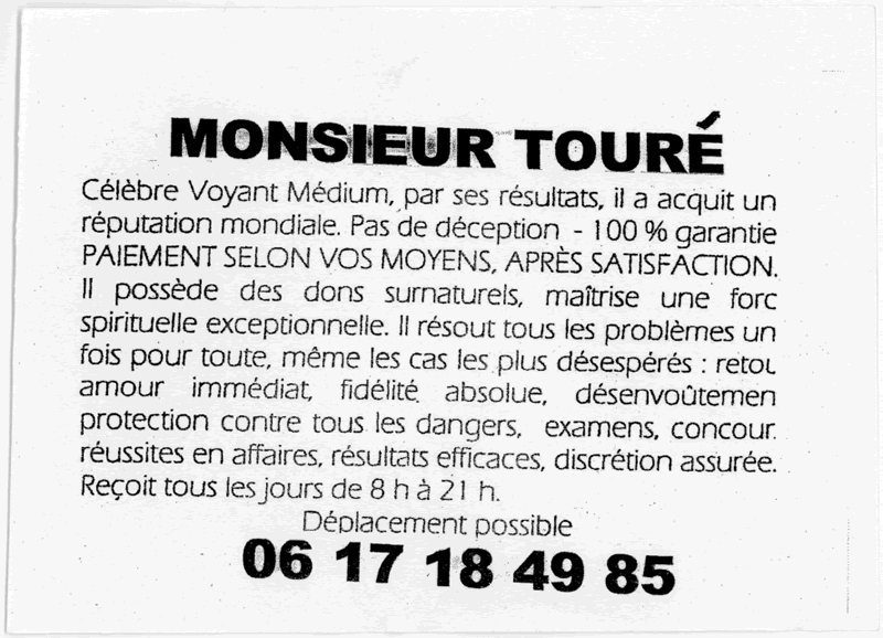 Monsieur TOURÉ, Toulouse