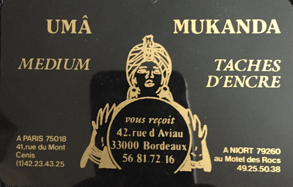 UMÂ MUKANDA, Paris