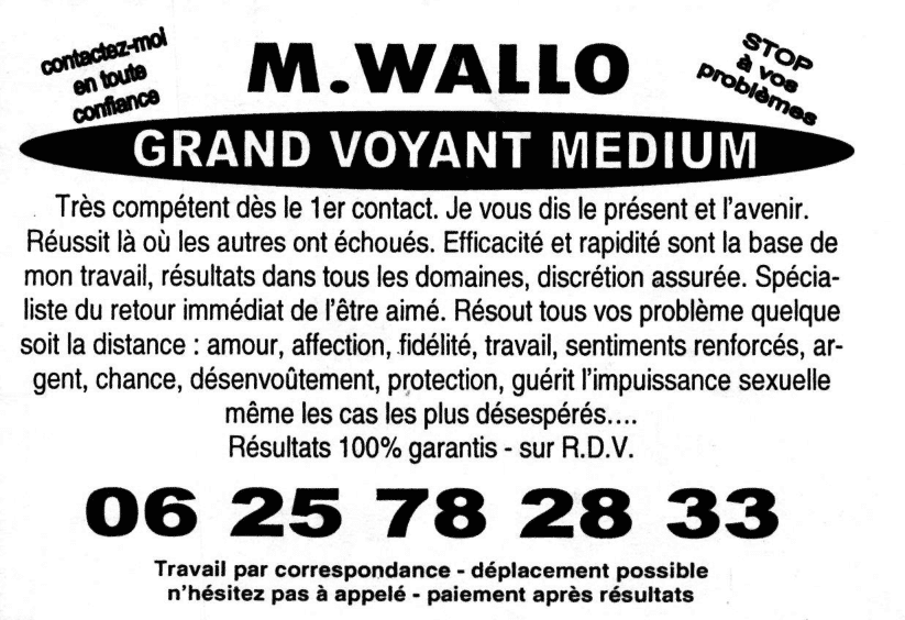 Monsieur WALLO, (indéterminé)