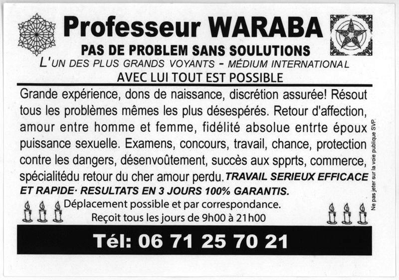 Professeur WARABA, (indéterminé)