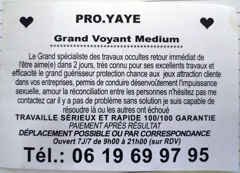 Professeur YAYE, (indtermin)